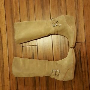 Coach suede riding boots